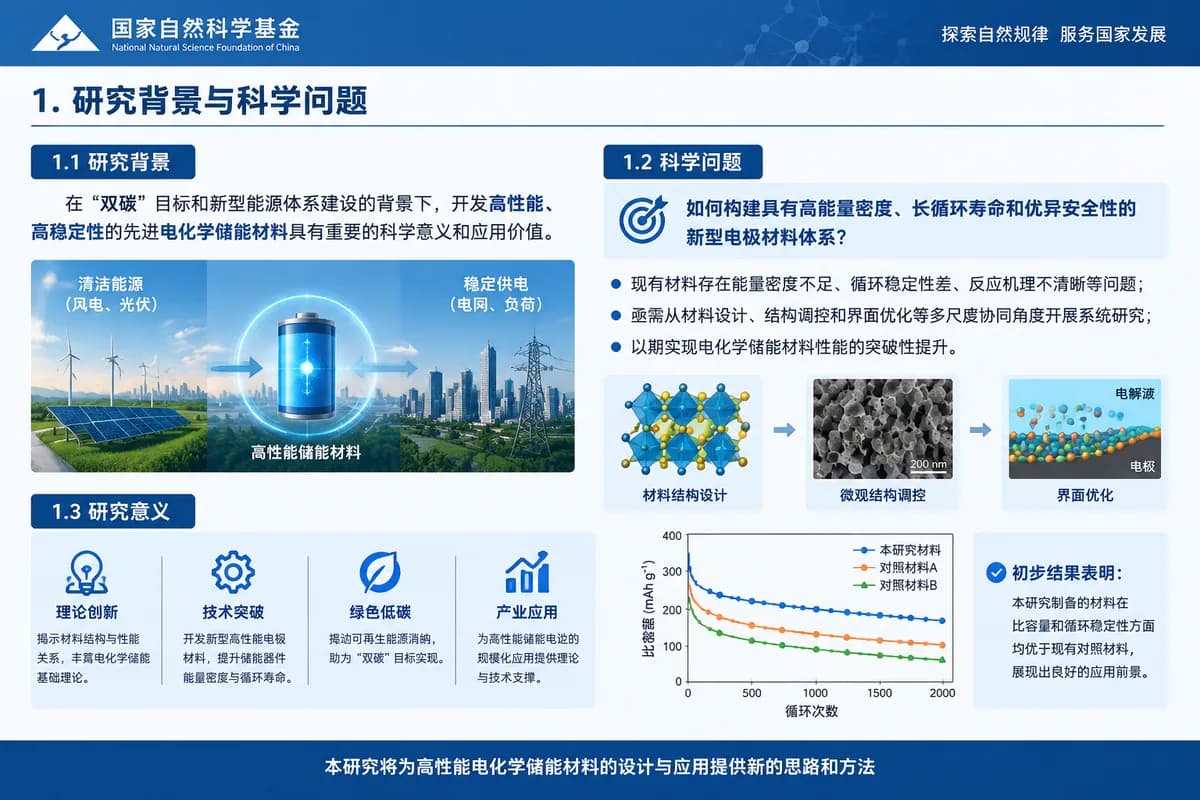 国自然会评答辩 PPT 示例页