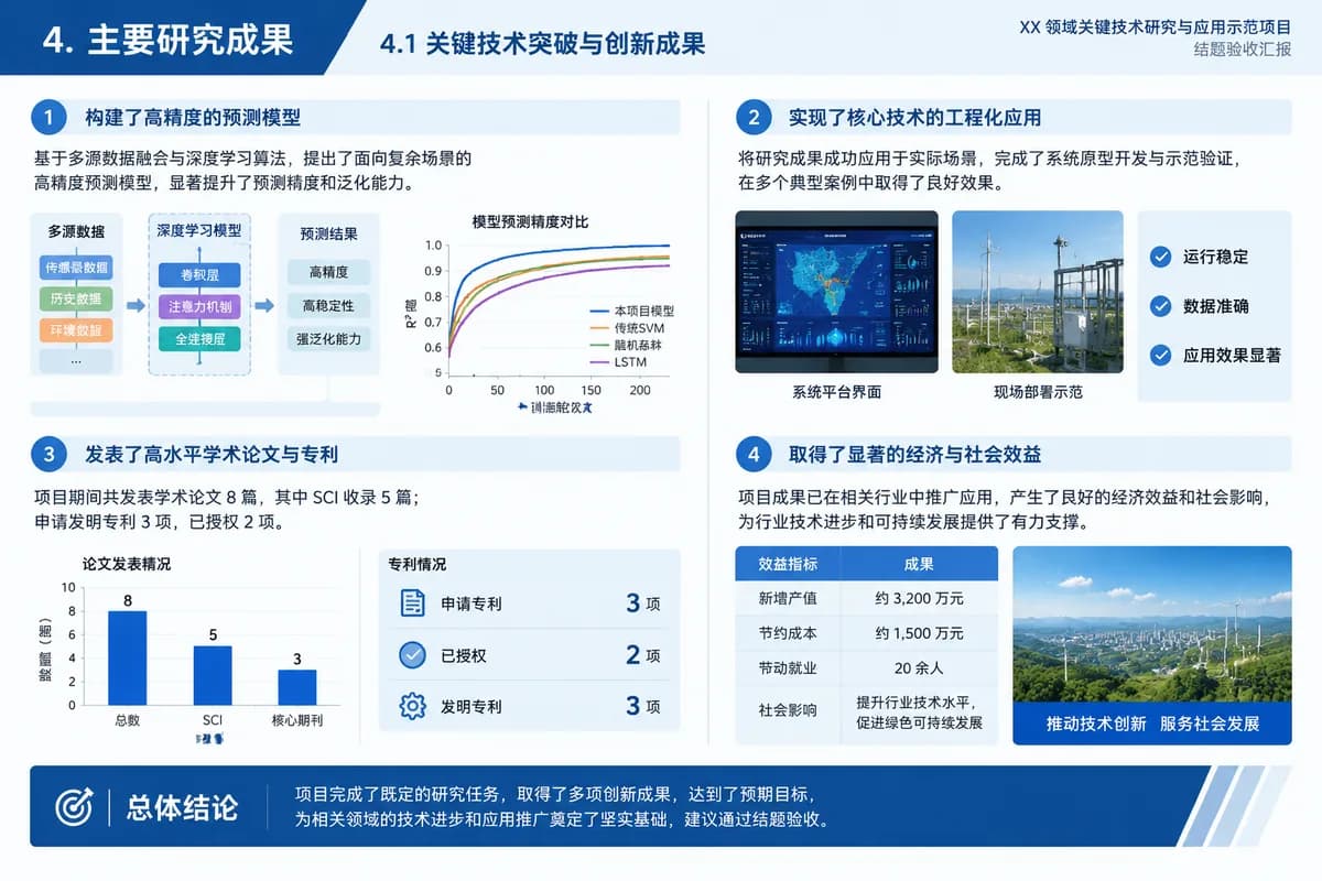 项目结题验收 PPT 示例页